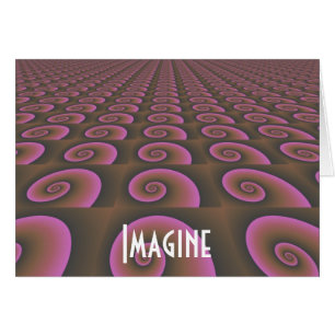 Cartão Design de Pensamento Criativo - Imagine