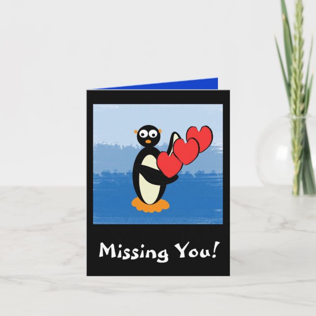 Cartão design de peteycarddesign, Missing You! (Frente)