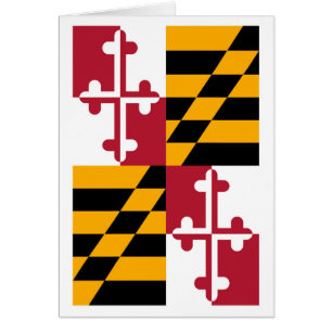 Cartão Design de Sinalizador do Estado de Maryland