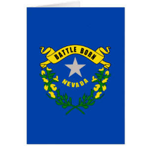 Cartão Design de Sinalizador do Estado de Nevada