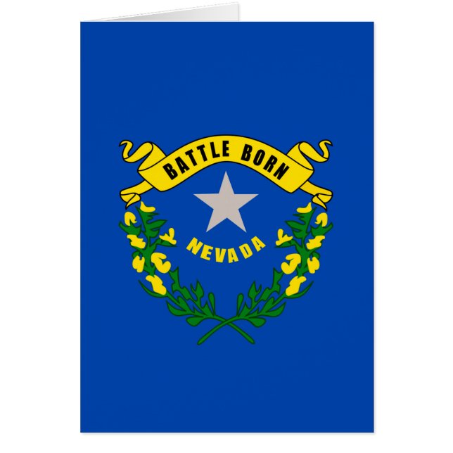 Cartão Design de Sinalizador do Estado de Nevada (Frente)
