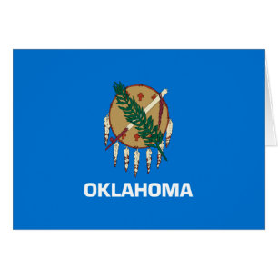 Cartão Design de Sinalizador do Estado de Oklahoma