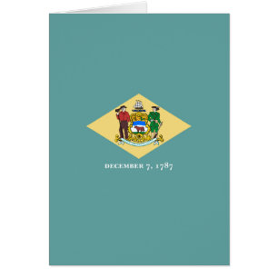 Cartão Design de Sinalizador do Estado Delaware