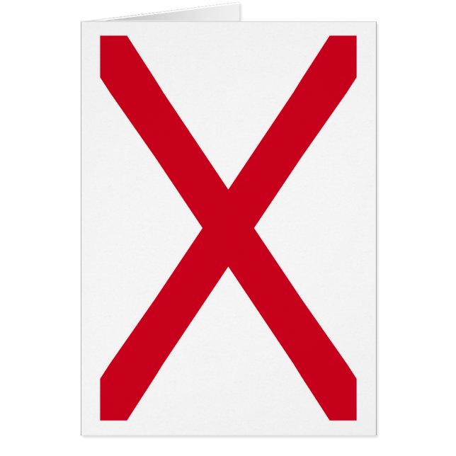 Cartão Design de Sinalizador do Estado do Alabama (Frente)