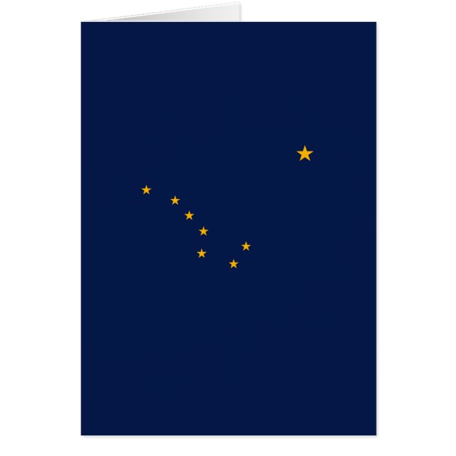 Cartão Design de Sinalizador do Estado do Alasca (Frente)