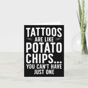 Cartão Design De Tatuagem Engraçada Para Homens Mulheres 