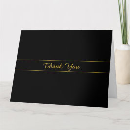 Cartão Design de texto simples personalizável dourado e p