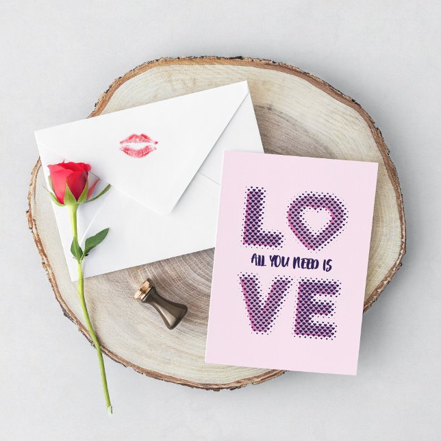 Cartão Design de tipografia de amor. (Criador carregado)