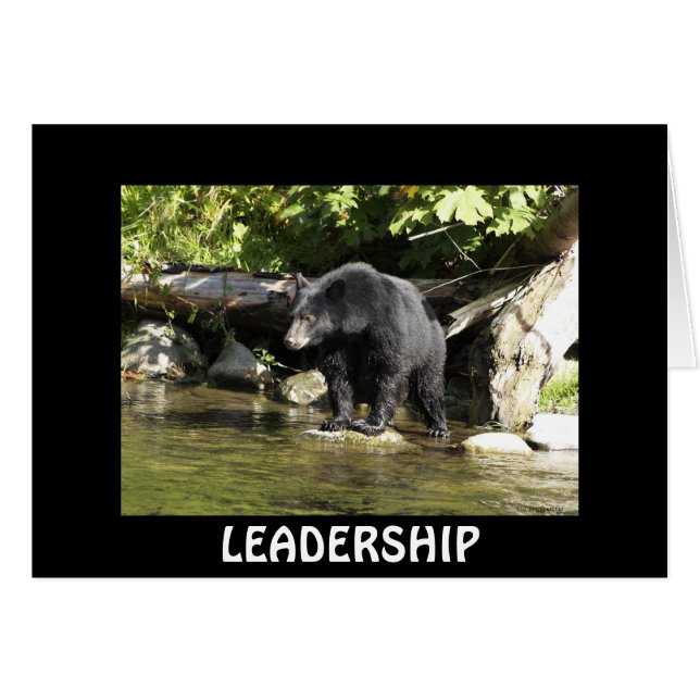 Cartão Design de Ursos para Animais e Animais Selvagens (Frente Horizontal)