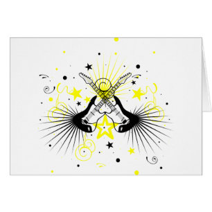 Cartão Design de violão