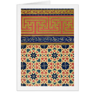 Cartão Design decorativo árabe (litho da cor)