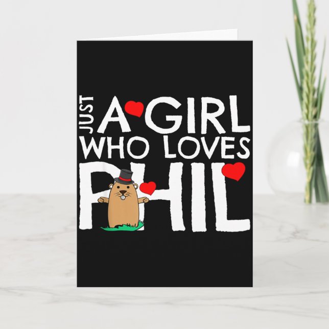 Cartão Design Dia do Caxingui Punxsy Phils 2 de Fevereiro (Frente)