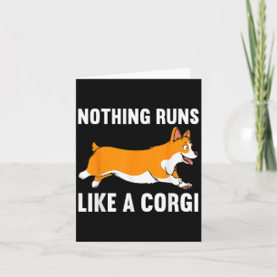 Cartão Design Divertido de Corgi para Homens Mulheres Cri