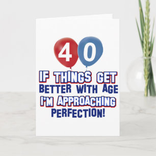 Cartão Design do aniversário de 40 anos