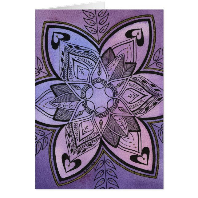 Cartão Design do Batik (Frente)