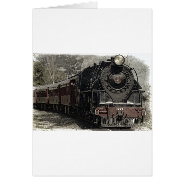 Cartão Design do comboio de alta velocidade (Frente)