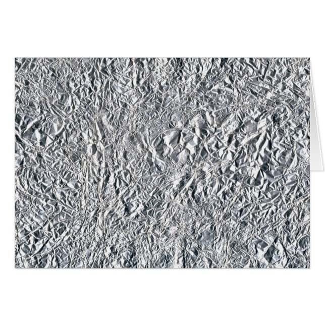 Cartão Design do efeito da folha de alumínio (Frente Horizontal)