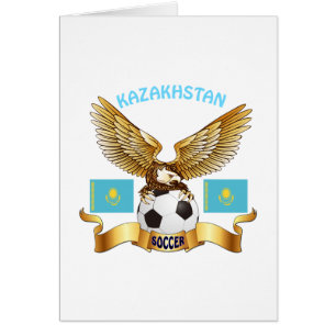 Cartão Design do futebol de Kazakhstan