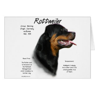 Cartão Design do Histórico do Rottweiler