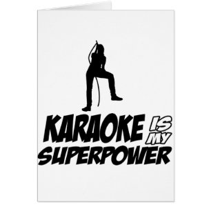 Cartão Design do karaoke