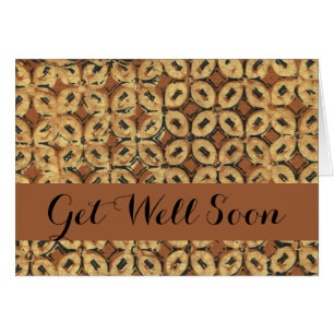 Cartão Design do padrão de arte do café Bean Batik