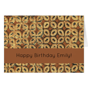 Cartão Design do padrão de arte do café Bean Batik