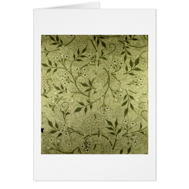 Cartão Design do papel de parede do "jasmim", 1872 (Frente)
