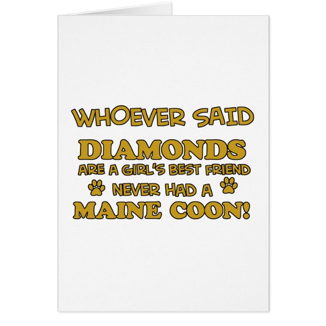 Cartão Design do racum de Maine (Frente)