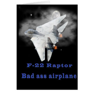 Cartão Design do raptor F-22