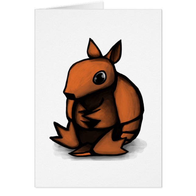 Cartão Design do tatu (Frente)