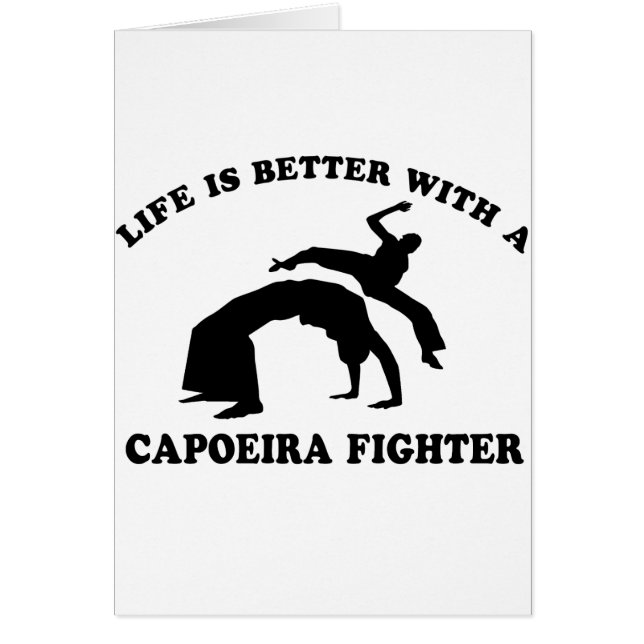 Cartão Design do vetor de Capoeira (Frente)