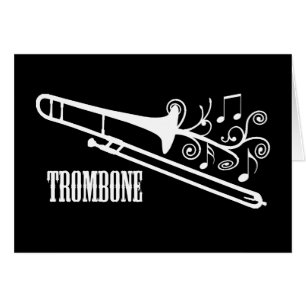 Cartão Design do vetor do Trombone