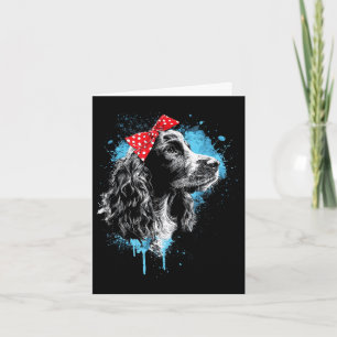 Cartão Design engraçado de cocker spaniel para amantes de