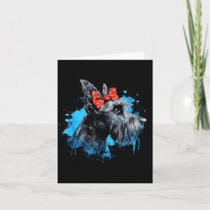 Cartão design engraçado de schnauzer para amantes de cães