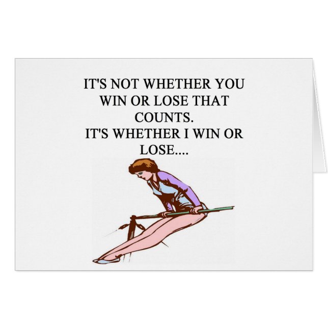 Cartão design engraçado do gymastics do amor de i para (Frente Horizontal)