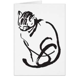 Cartão Design felino