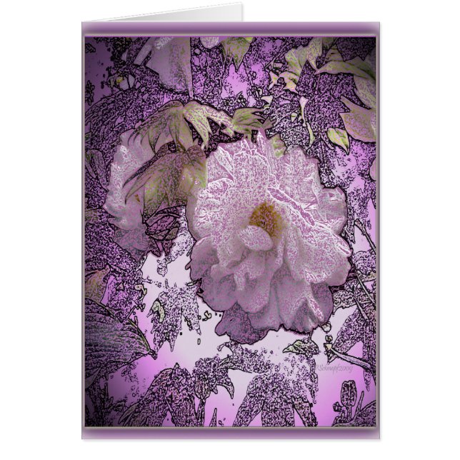 Cartão Design floral (Frente)