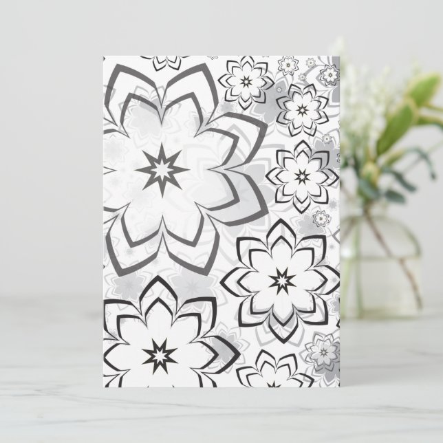 Cartão Design floral 11 (Em pé/Frente)