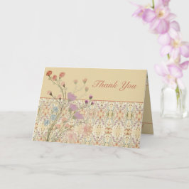 Cartão Design Floral com Detalhes do Padrão