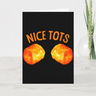 Cartão Design Fofo de Tater Tots para Homens Mulheres Cri