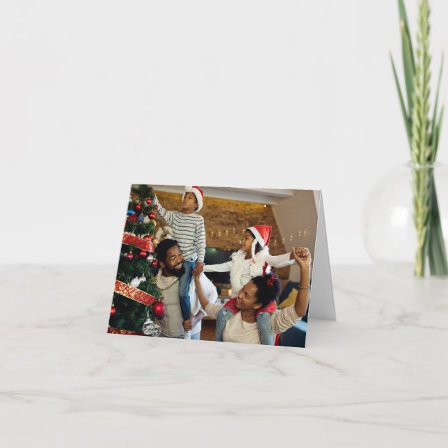 Cartão Design Foto do seu próprio Solteiro (Frente)