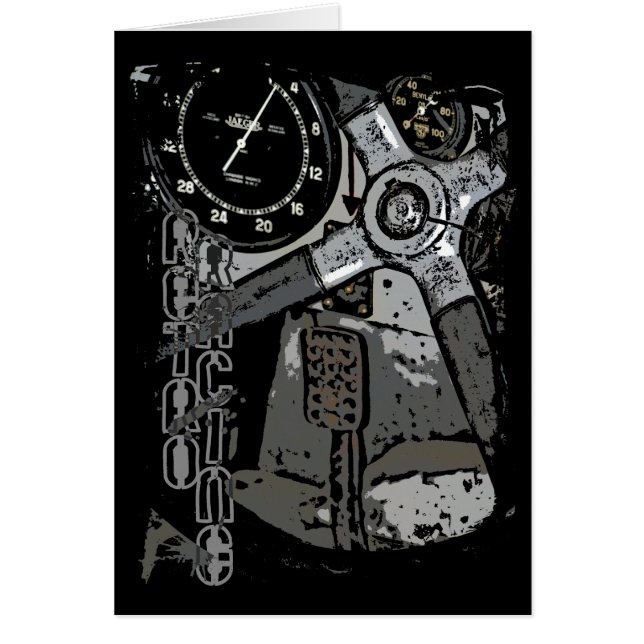 Cartão Design Gráfico de Detalhes do Antitemporizador de  (Frente)