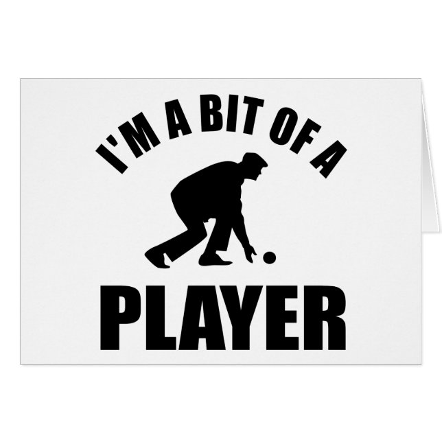 Cartão Design legal da boliche do gramado (Frente Horizontal)