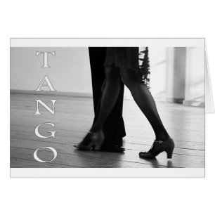 Cartão Design legal da dança do tango!