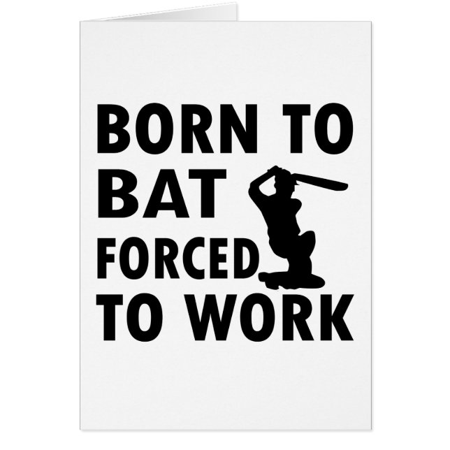 Cartão Design legal do bastão (Frente)