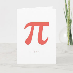 Cartão Design Minimalista de Símbolo do Dia do Pi – Gráfi