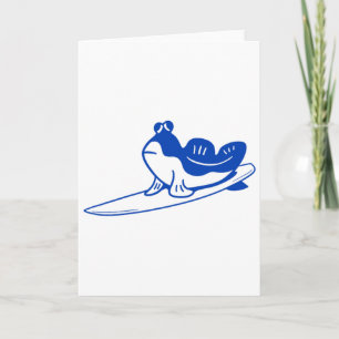 Cartão Design Minimalista Para Surfistas. Mudskipper É Su
