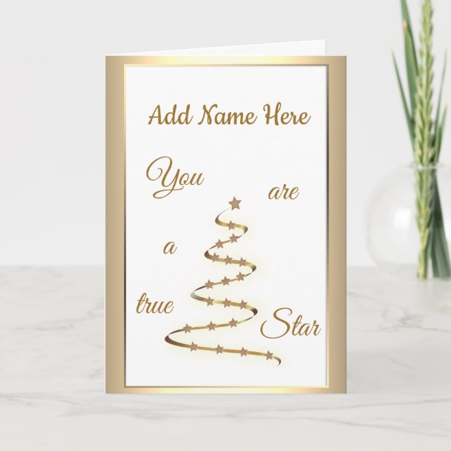 Cartão Design moderna de luxo de aniversário personalizad (Frente)