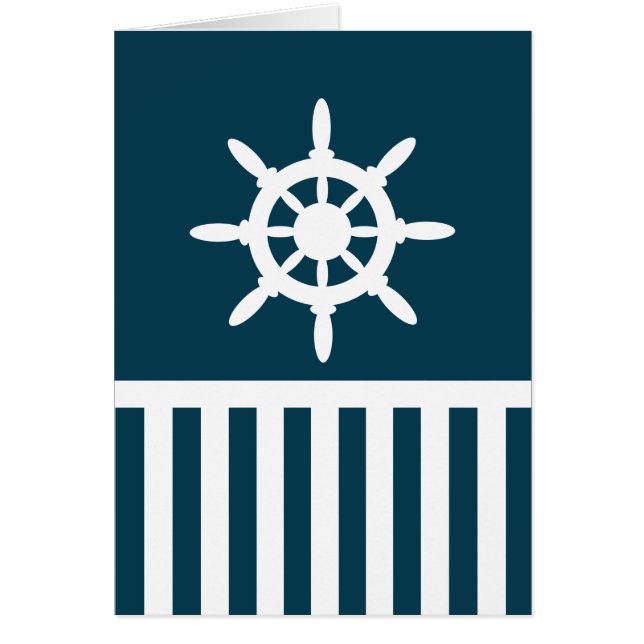 Cartão Design náutico (Frente)