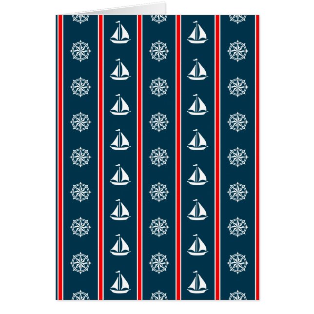 Cartão Design náutico (Frente)